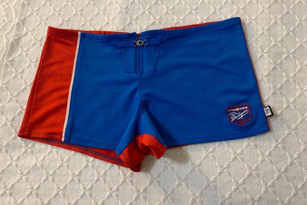 VTG Brooklyn Dodgers Swim Shorts Coopertown town 1955 World Championship Women L